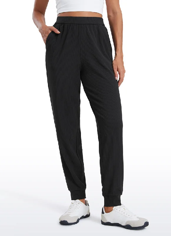 Modern Comfort Ribbed Pockets Sweatpants 28"