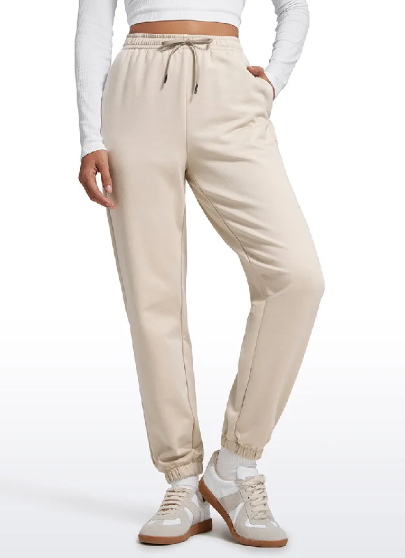 Cozy Fit Wear Cotton Fleece Sweatpants Pockets Joggers 28"