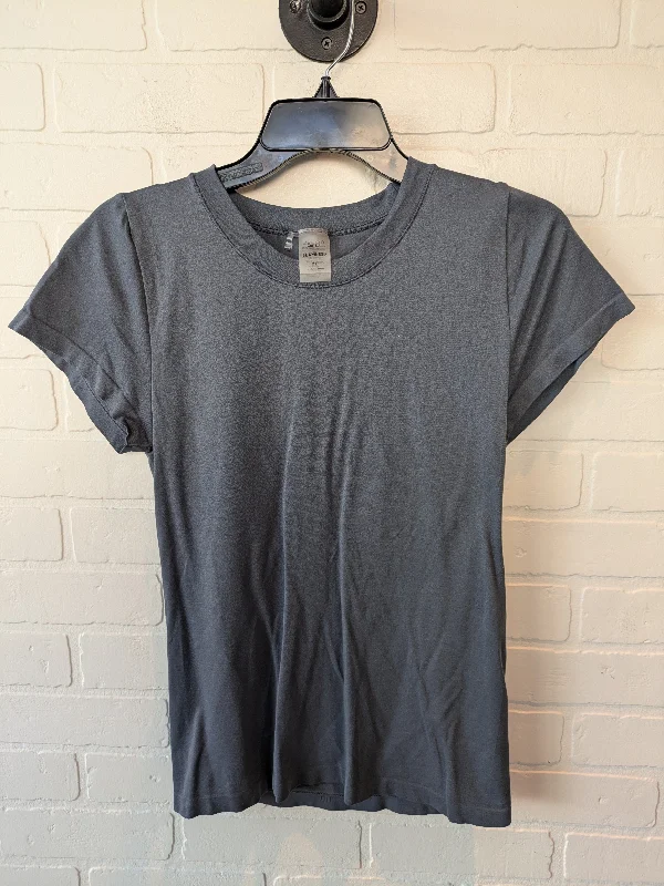 Simple Elegance Top Short Sleeve Basic By Aritzia In Blue, Size: Xl
