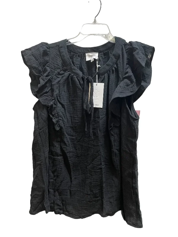 Sports And Leisure Top Short Sleeve By Andree By Unit In Black, Size: 1x