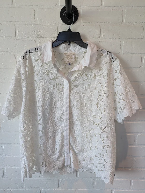 Fresh Comfort Top Short Sleeve By Johnny Was In White, Size: Xl