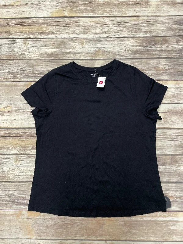 Cozy Chic Trends Top Short Sleeve By Old Navy In Black, Size: 2x