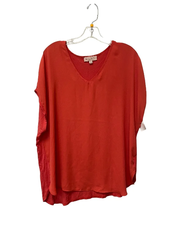Versatile Itinerary Top Short Sleeve By Philosophy In Pink, Size: 1x
