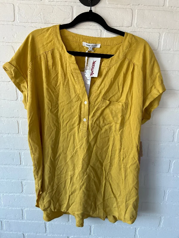 Modernism Top Short Sleeve By Rose And Olive In Yellow, Size: Xl