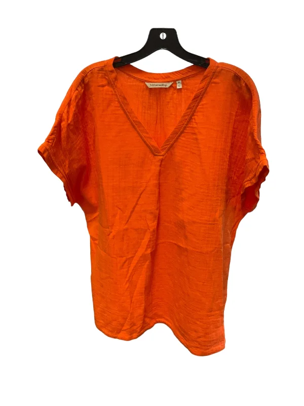 Street Fashion Top Short Sleeve By Soft Surroundings In Orange, Size: 3x
