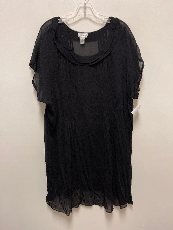 Design Trend Tunic Short Sleeve By Soft Surroundings In Black, Size: 1x
