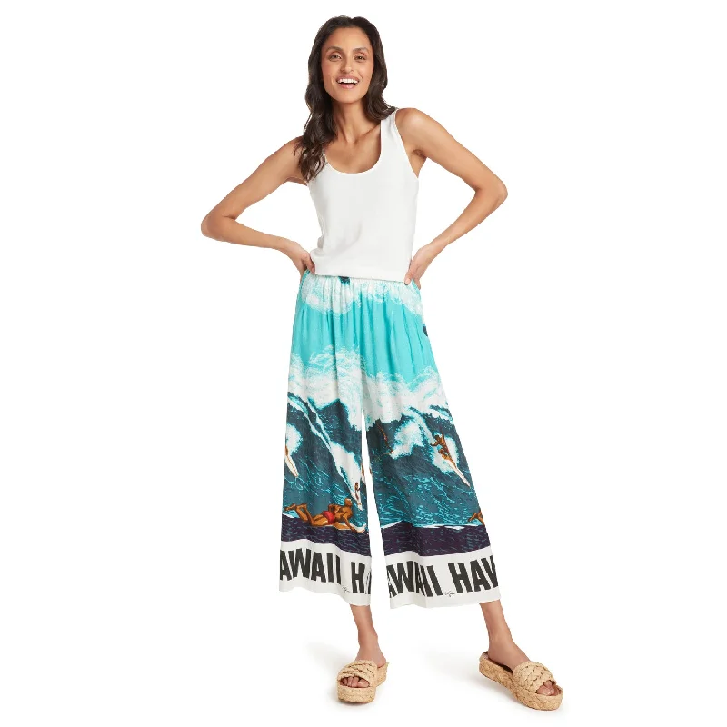 Youthful Vitality Wide Leg Crop - Big Wave