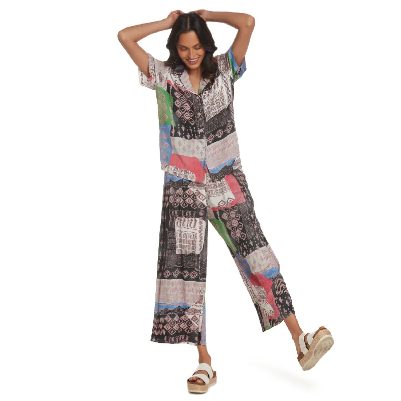 Elegant Design Wide Leg Crop - Gemini