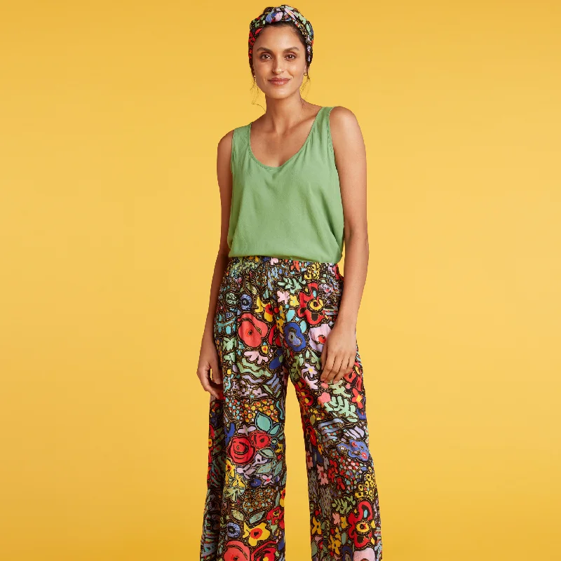 European Plan Wide Leg Crop - Montage