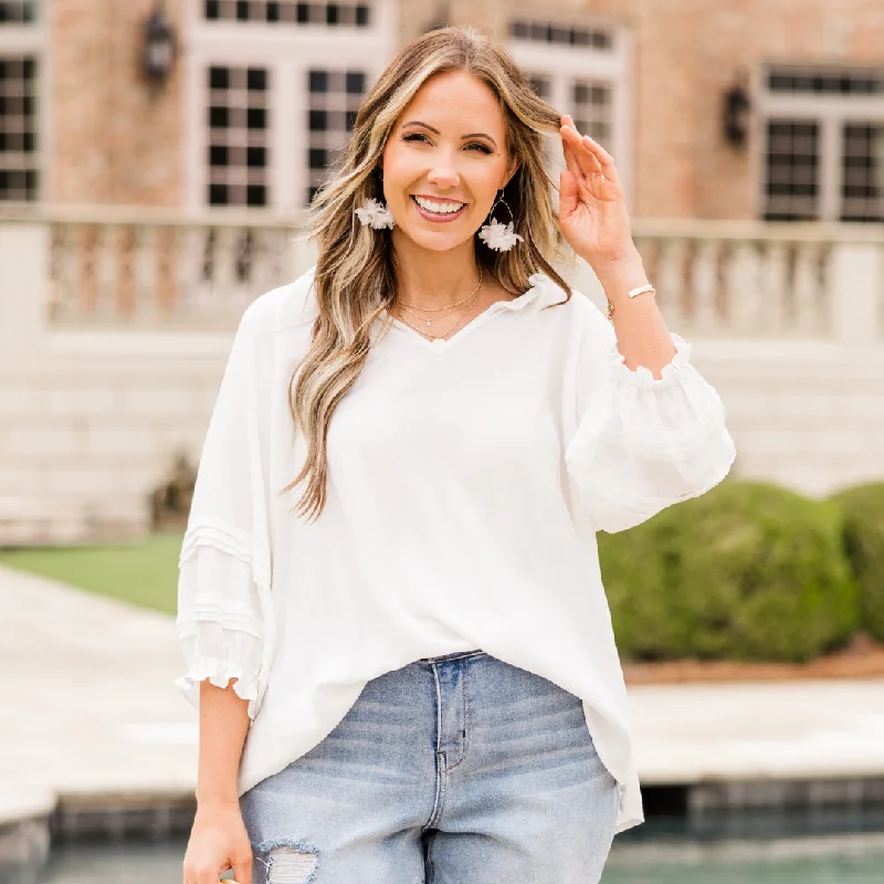 Breezy Comfort Almost Ready Top, Ivory