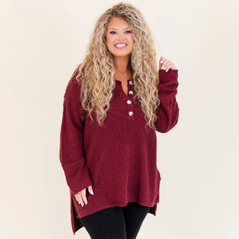 High-quality Fabrics Apple Picking Sweater, Wine