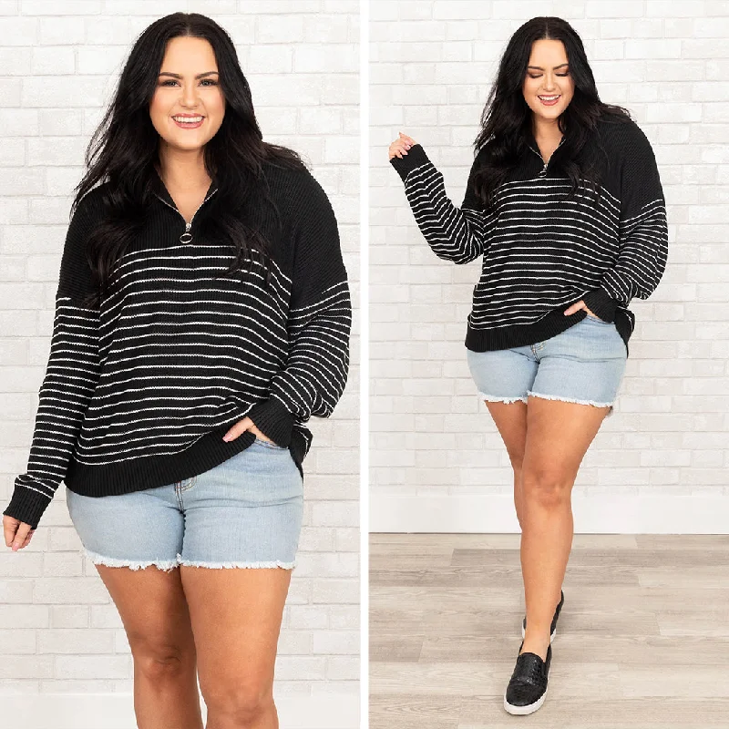 Easygoing Style As It Was Pullover, Black