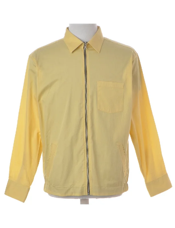 Stylish Casuals Label Yellow Summer Shacket