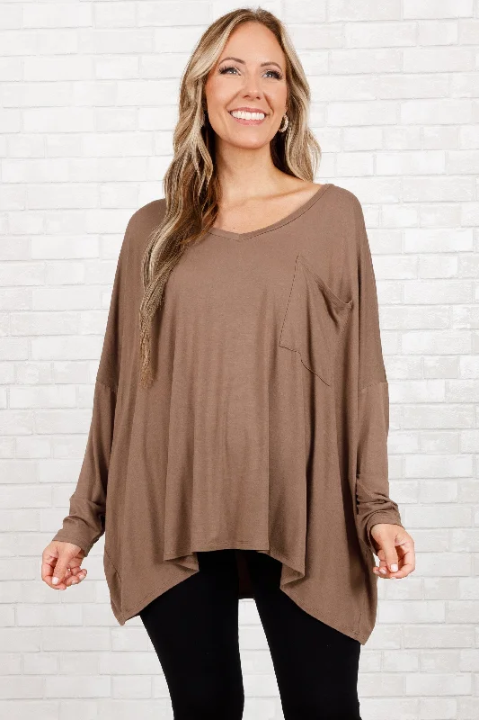 All-Day Wear Call Me Today Top, Mocha