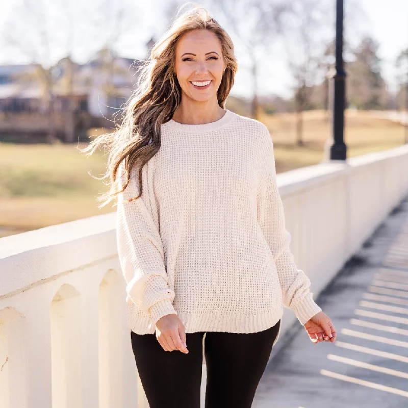 Design Must-have Call Me Tomorrow Sweater, Bone