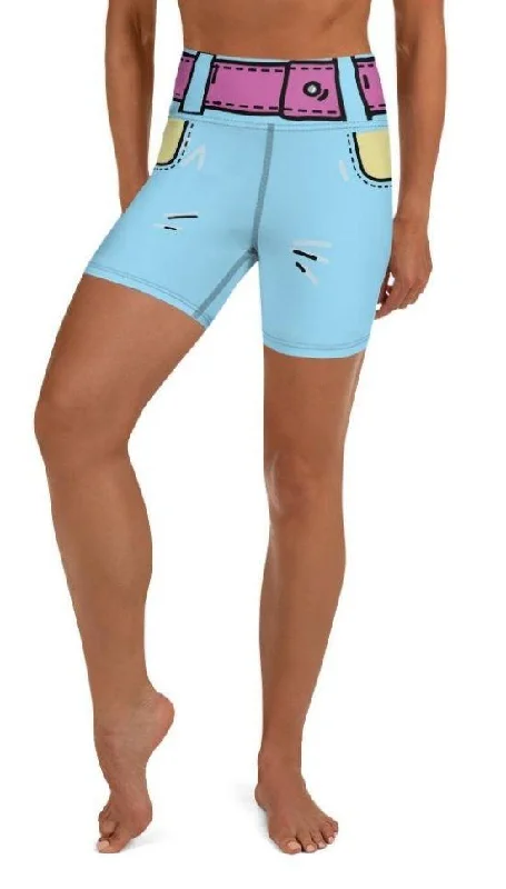 Street Fashion Cartoonized Yoga Shorts