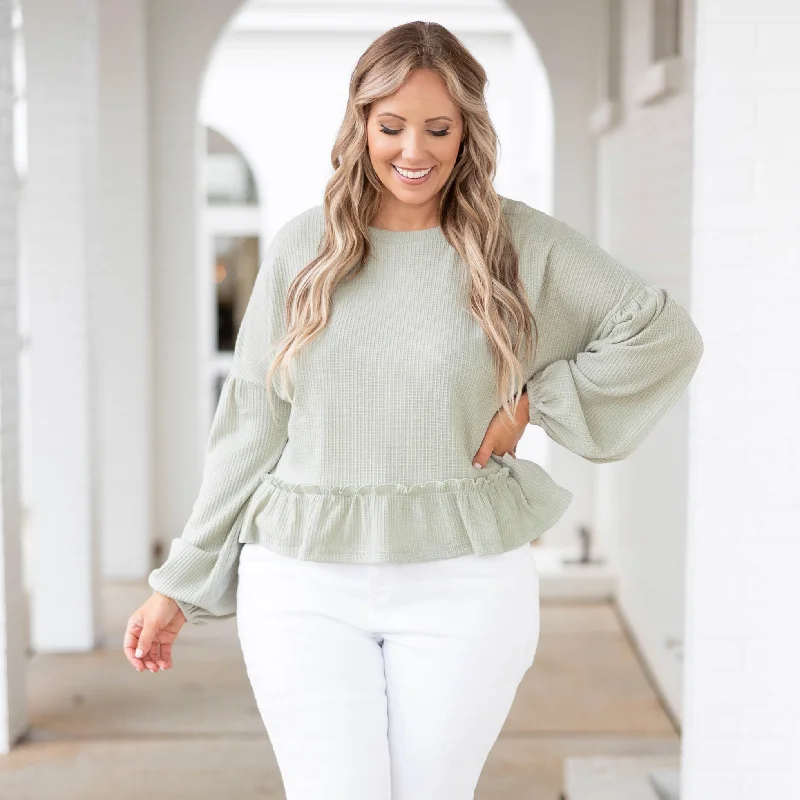 Soft Fashion Clever Ways Top, Light Green