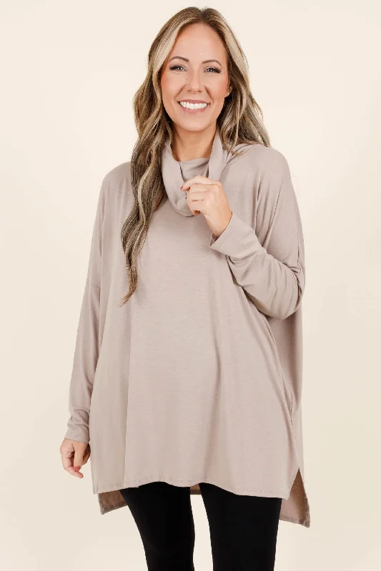 Simple Style Closer To Your Heart Top, Ash Mocha