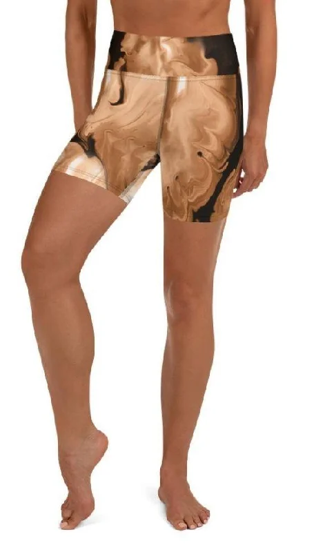 Fresh Comfort Coffee Essence Yoga Shorts