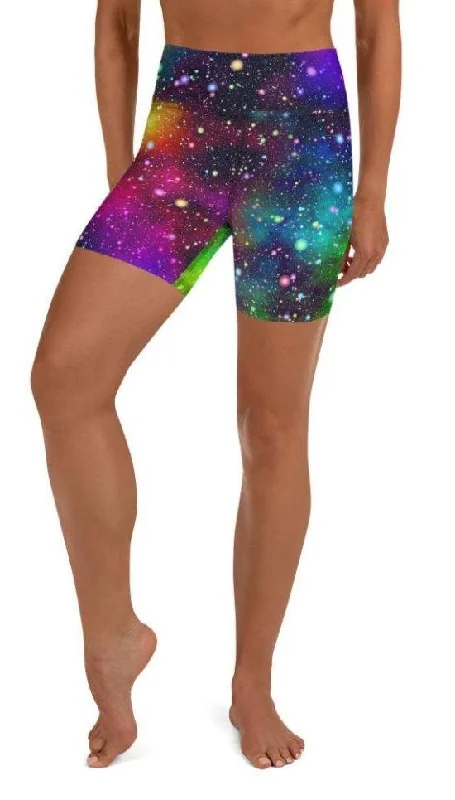 Casual Choice Colorful Universe Yoga Shorts