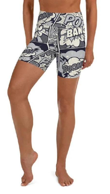 Trendy Comfort Cool Comic Yoga Shorts