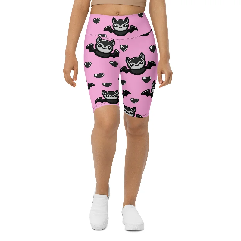 Warm Winter Series Cute Bats Biker Shorts