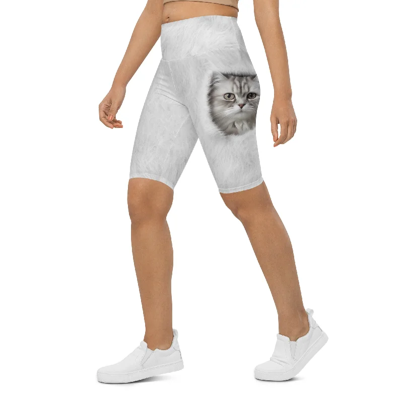 Soft Tops Cute Cozy Cat Biker Shorts