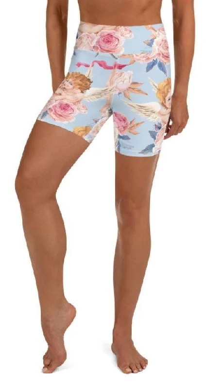 High-end Customization Cute Cupid Yoga Shorts