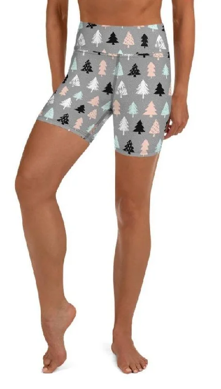 Editorial Design Cute Minimalistic Christmas Yoga Shorts