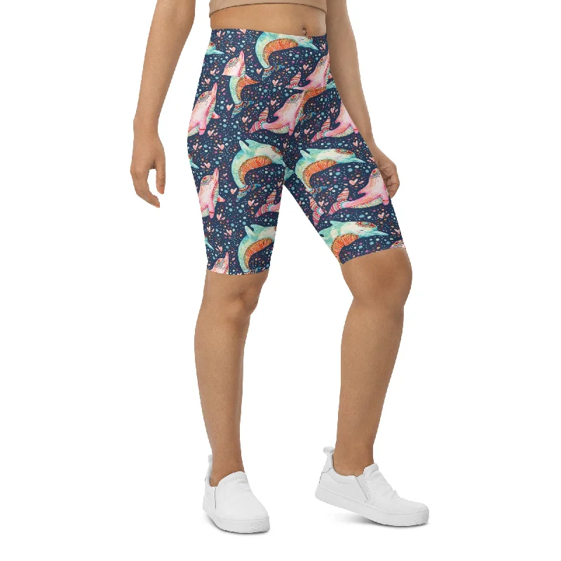 Chic Comfort Wear Dolphin Biker Shorts
