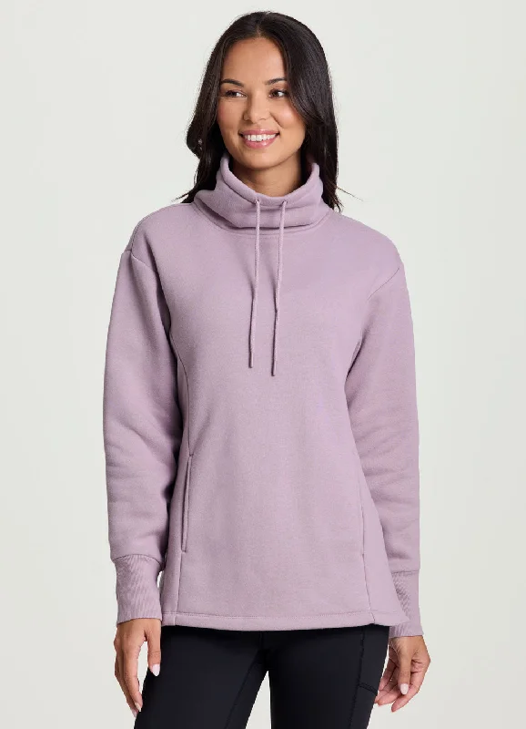 Lazy Home Downtown Fleece Cowl Neck Tunic