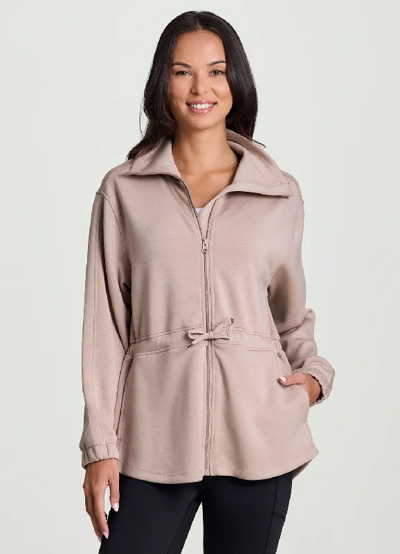 Easy Chic Downtown Scuba Anorak Jacket