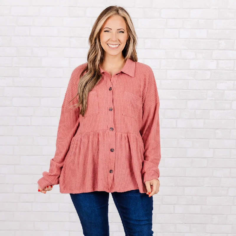Breezy Style Elegant Nights Top, Mauve