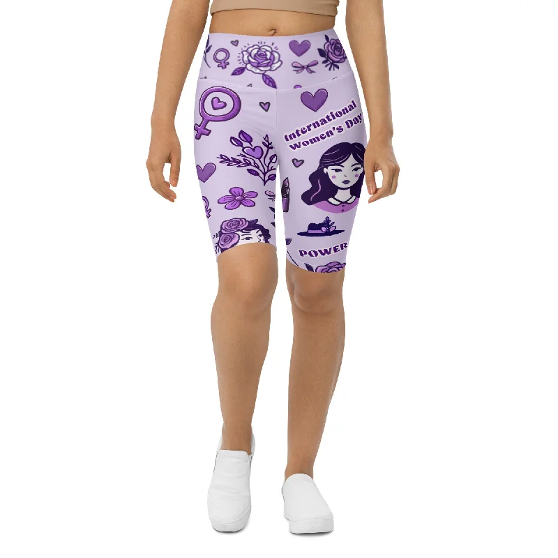 Elegant Temperament Empowered Women Biker Shorts