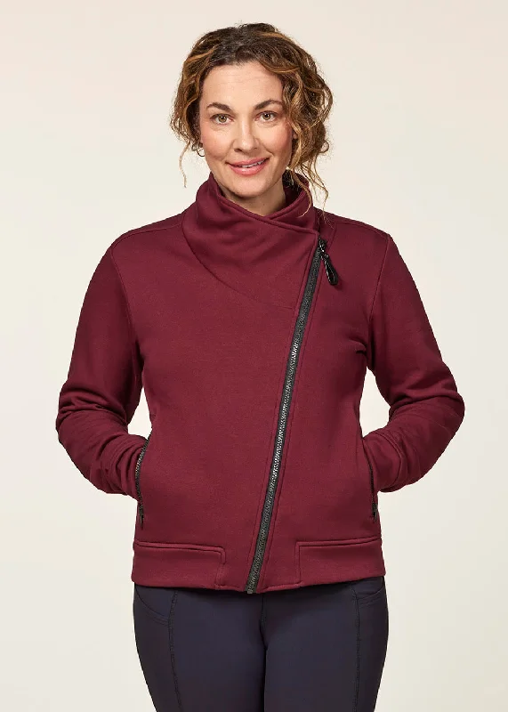 Fashion Selection Wrap Front Fleece Jacket