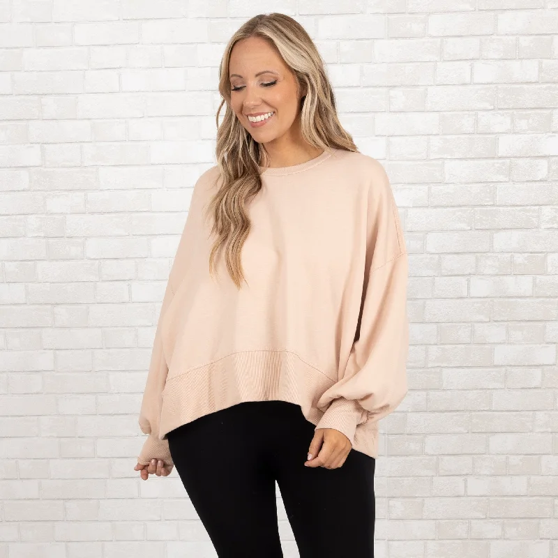 Fashion Touch Freedom To Feel Pullover, Dusty Blush