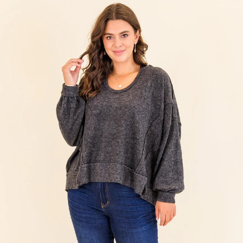 Double-sided Wear Get Cozy Hoodie, Black