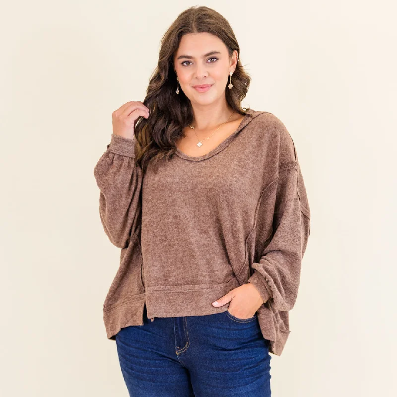Everyday Comfort Get Cozy Hoodie, Heather Beige