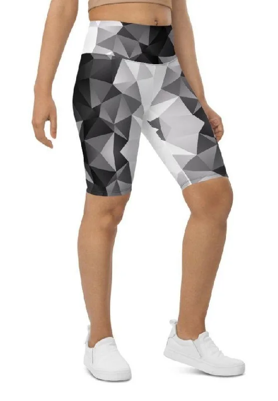 Comfy Chic Glass Geometric Biker Shorts