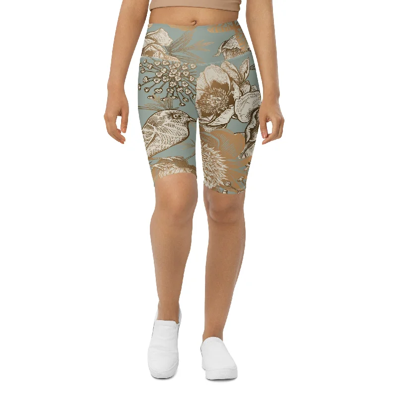 Casual Comfort Wear Golden Garden Biker Shorts