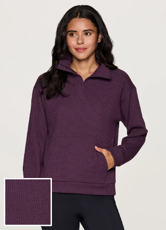 Modern Chic Harbor Ribbed 1/4 Zip