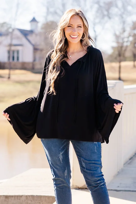 All-Day Wear Bell of the Night Top, Black