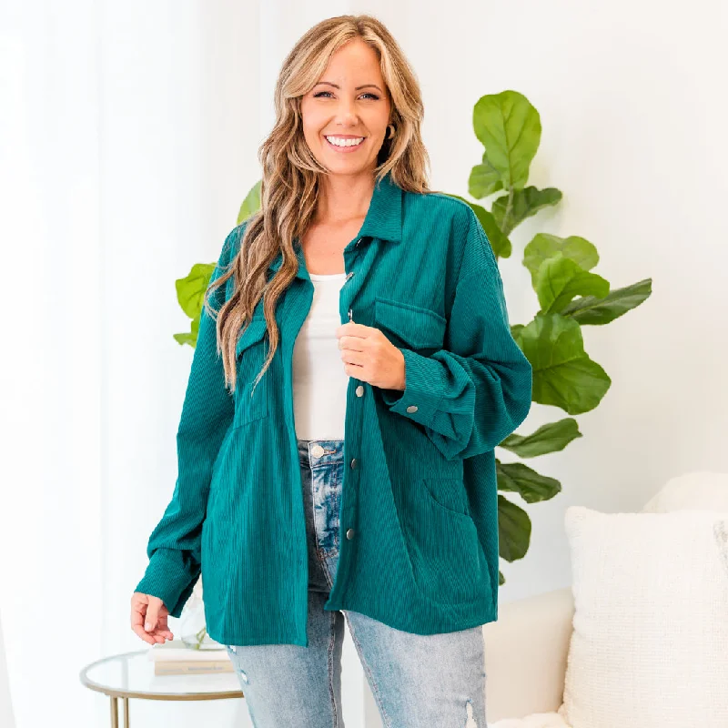 Cozy Fit I Love The Cold Jacket, Teal