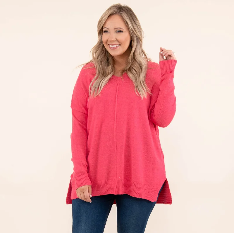 Sports Series I'm Better Now Sweater, Coral