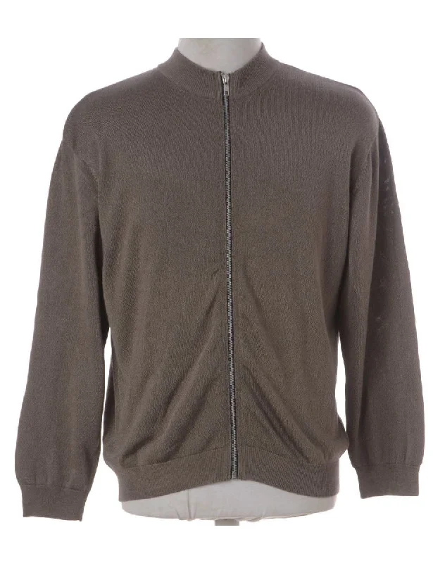 Timeless Style Label Xander Zip Through Knit