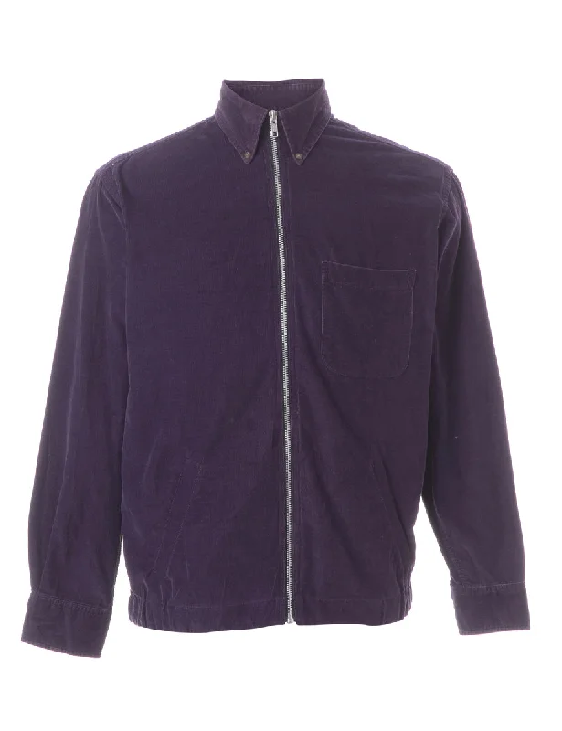 Classic Series Label Zip Front Clint Conversational Shacket
