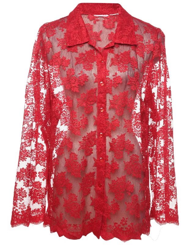 High Street Design Lace Blouse - XL