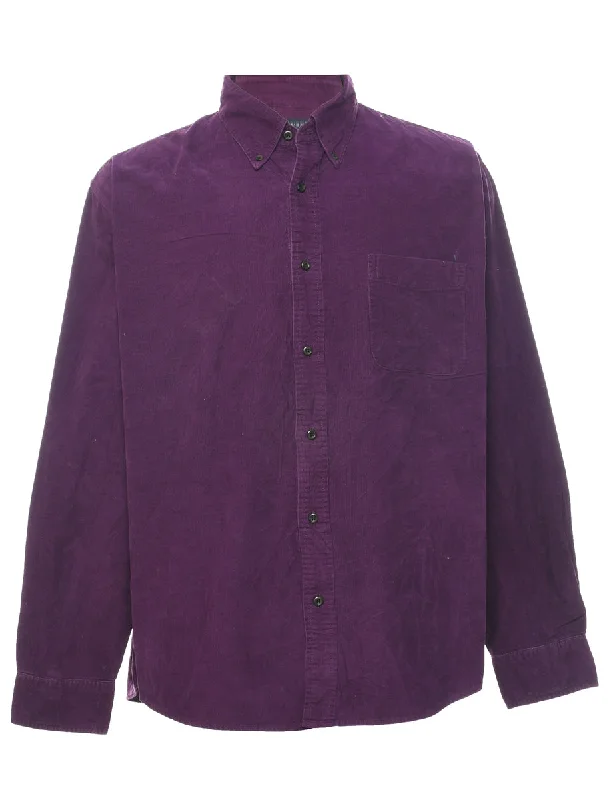 Soft Touch Land's End Corduroy Shirt - L