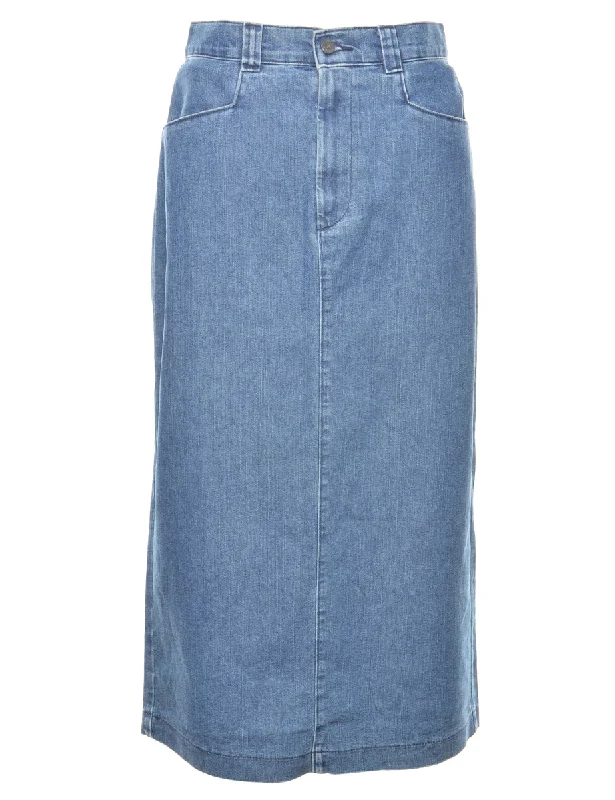 Casual Style Lee A-Line 1990s Denim Skirt - M