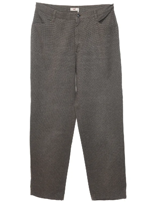 End Of The Year Lee Tapered Patterned Trousers - W34 L32